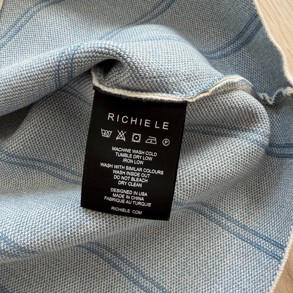 Richie Le Collection | Knit Stripe Collar SS Shirt - Picture 6 of 7